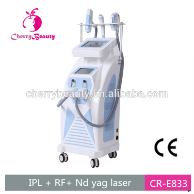 3 in 1 multifunctional q switch nd yag laser ipl shr hair removal machine