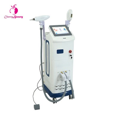 Multifunctional IPL SHR Elight Hair Removal Q Switched Nd Yag Laser Tattoo Remove Machine